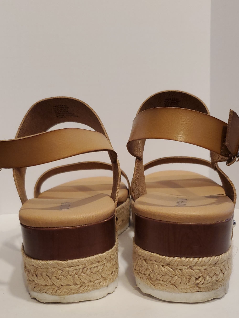 torrid Tan Cognac Espadrille Platform Wedge Sandals - Picture 5 of 10